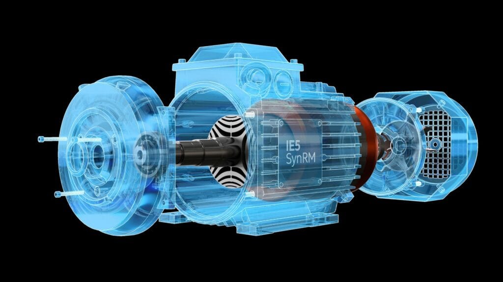 Kleinere framegroottes IE5 synchrone reluctantie-motoren